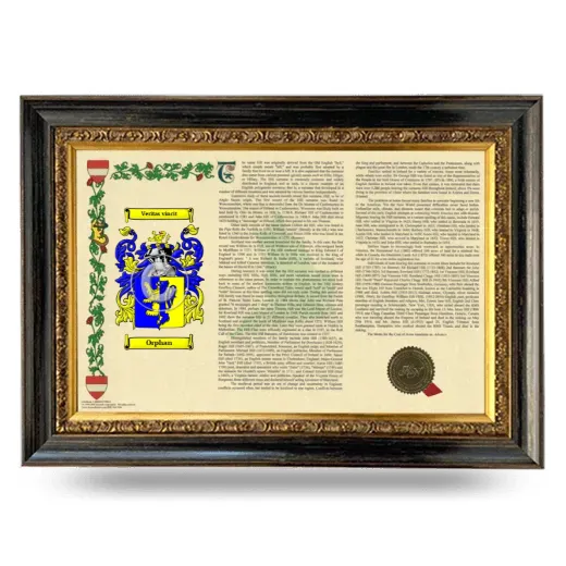 Orphan Armorial Landscape Framed - Heirloom