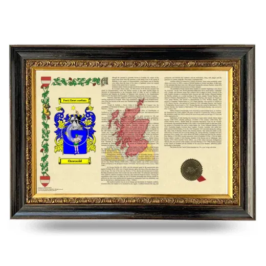 Oswould Armorial Landscape Framed - Heirloom