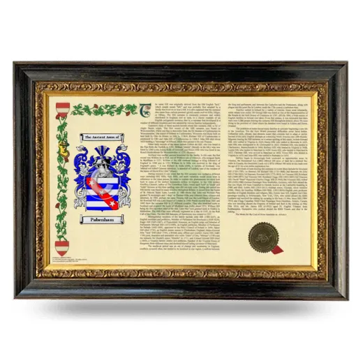 Pabenham Armorial Landscape Framed - Heirloom