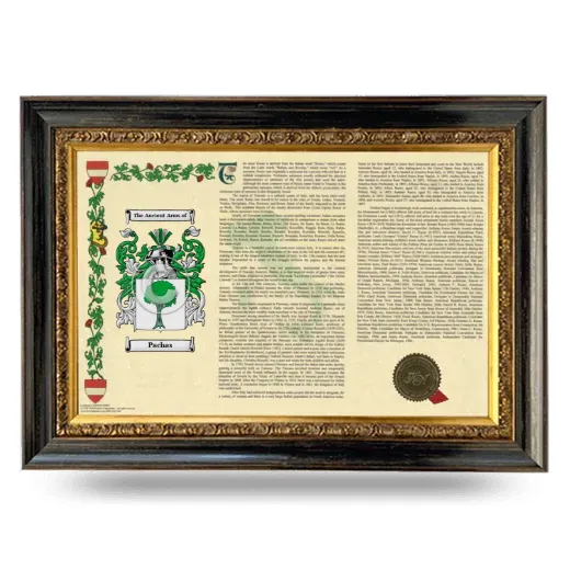 Pachas Armorial Landscape Framed - Heirloom