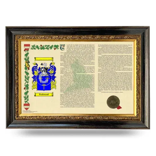 Packwood Armorial Landscape Framed - Heirloom