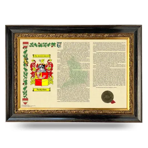 Packynhan Armorial Landscape Framed - Heirloom