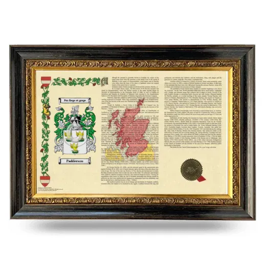 Padderson Armorial Landscape Framed - Heirloom
