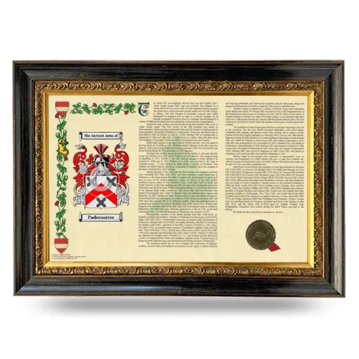 Padernoster Armorial Landscape Framed - Heirloom