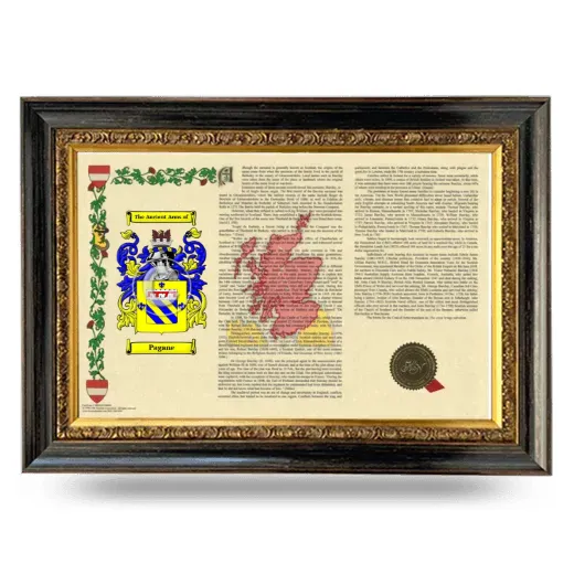 Pagane Armorial Landscape Framed - Heirloom