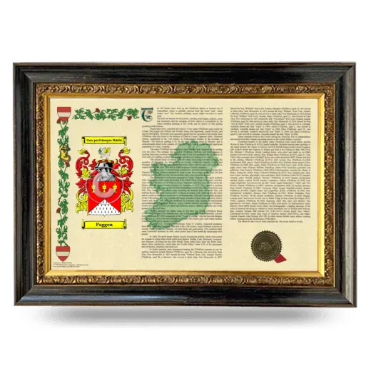 Paggen Armorial Landscape Framed - Heirloom