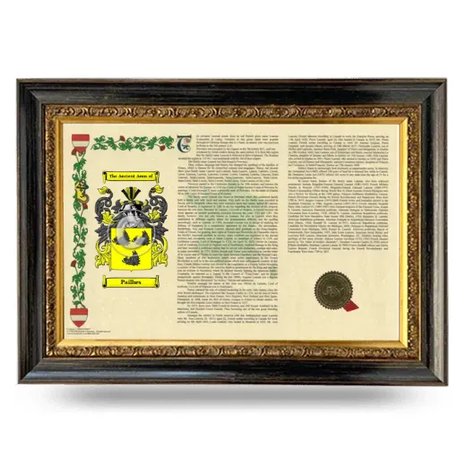 Pailhes Armorial Landscape Framed - Heirloom