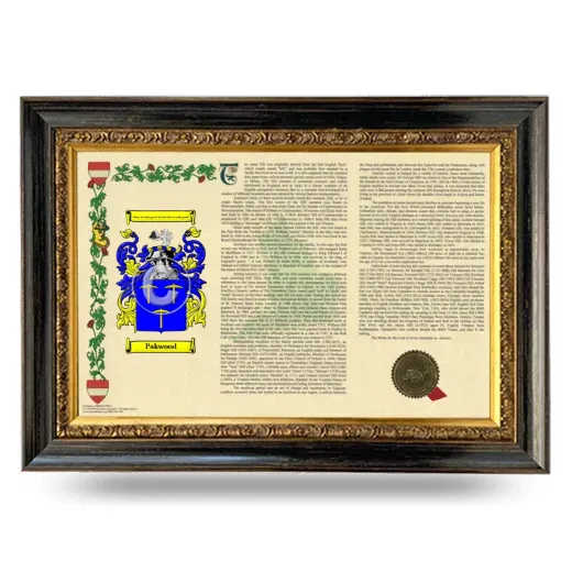 Pakwood Armorial Landscape Framed - Heirloom