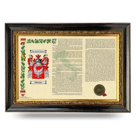 Palazzini Armorial Landscape Framed - Heirloom