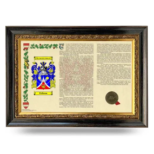Palleson Armorial Landscape Framed - Heirloom