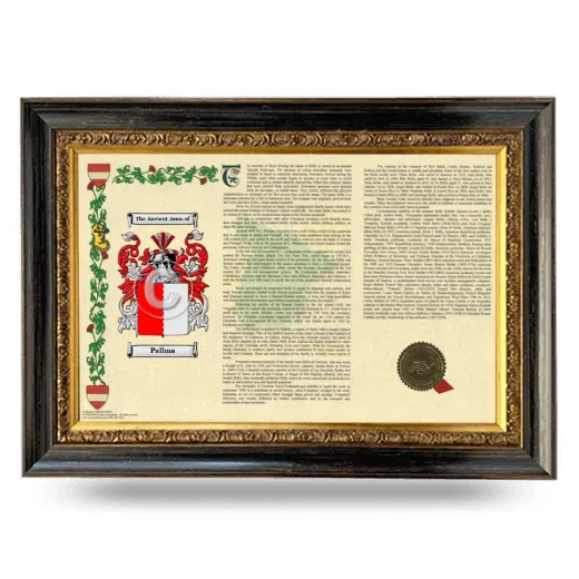 Pallma Armorial Landscape Framed - Heirloom
