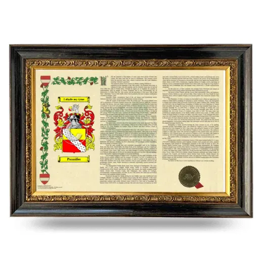 Pannifer Armorial Landscape Framed - Heirloom