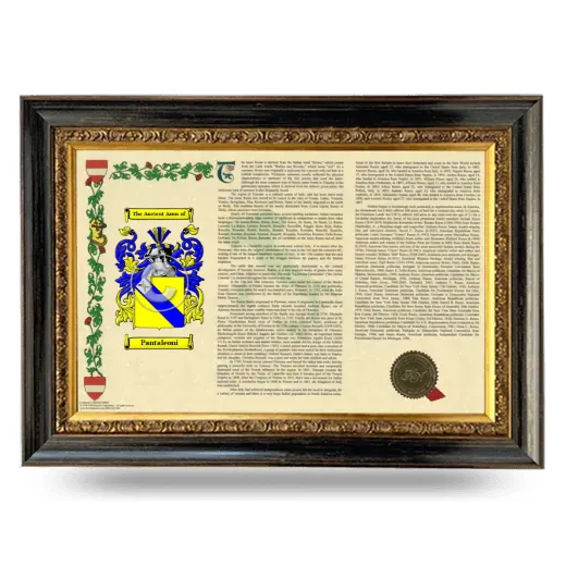 Pantaleoni Armorial Landscape Framed - Heirloom