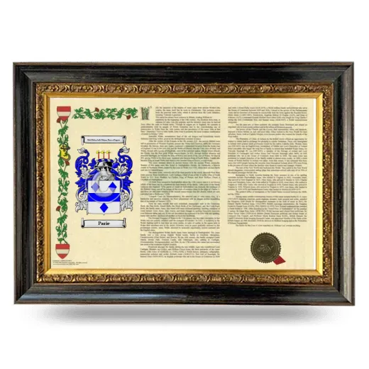 Parie Armorial Landscape Framed - Heirloom