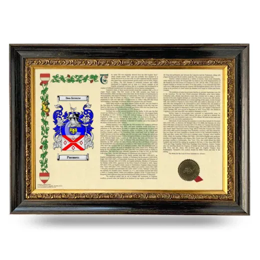 Parmen Armorial Landscape Framed - Heirloom