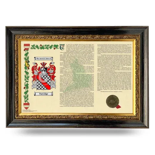 Partridge Armorial Landscape Framed - Heirloom