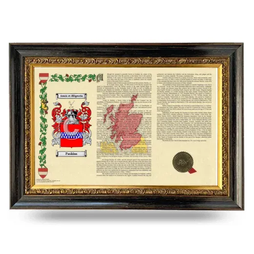 Paskins Armorial Landscape Framed - Heirloom