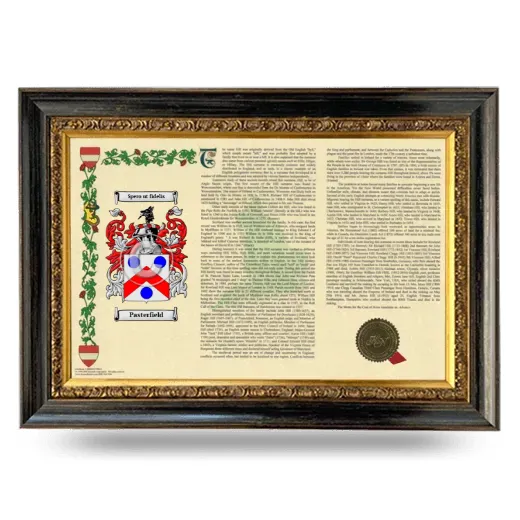 Pasterfield Armorial Landscape Framed - Heirloom