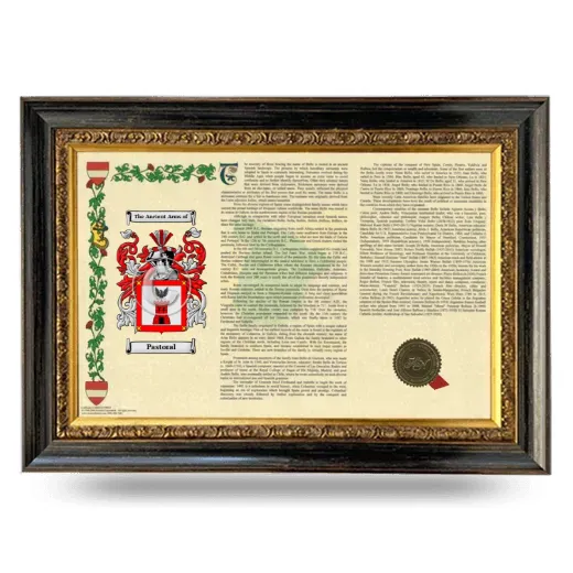 Pastoral Armorial Landscape Framed - Heirloom
