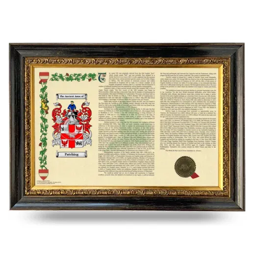 Patching Armorial Landscape Framed - Heirloom