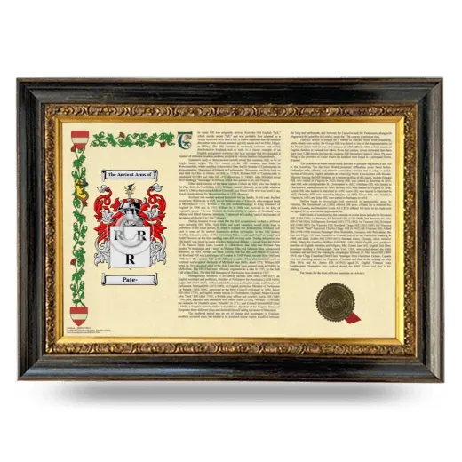 Pate- Armorial Landscape Framed - Heirloom