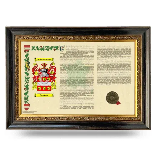 Paterson Armorial Landscape Framed - Heirloom