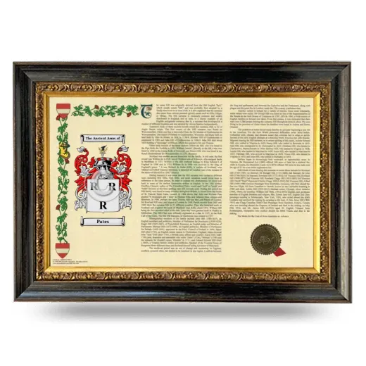 Pates Armorial Landscape Framed - Heirloom