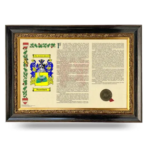 Pauersbach Armorial Landscape Framed - Heirloom