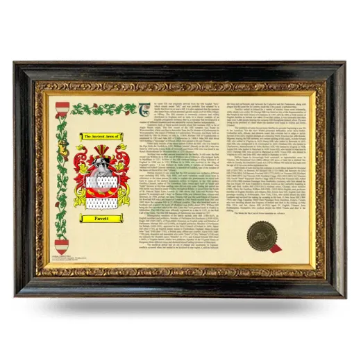 Pavett Armorial Landscape Framed - Heirloom