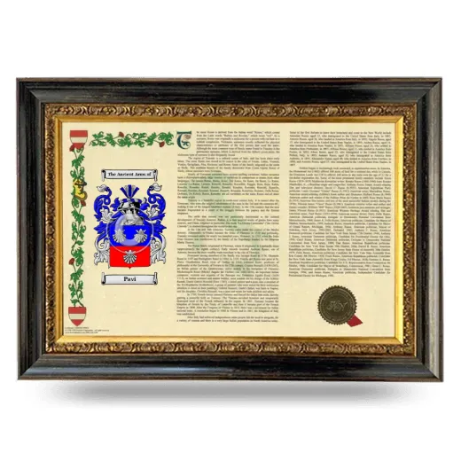 Pavi Armorial Landscape Framed - Heirloom