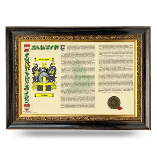 Payton Armorial Landscape Framed - Heirloom