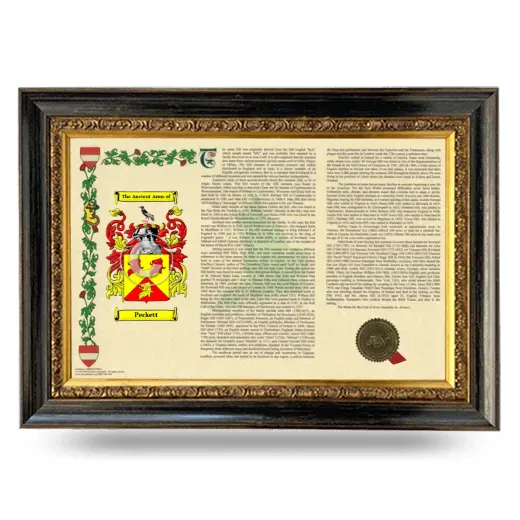 Peckett Armorial Landscape Framed - Heirloom