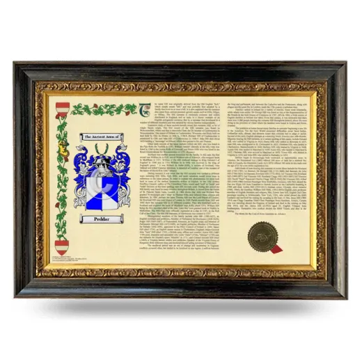 Peddar Armorial Landscape Framed - Heirloom
