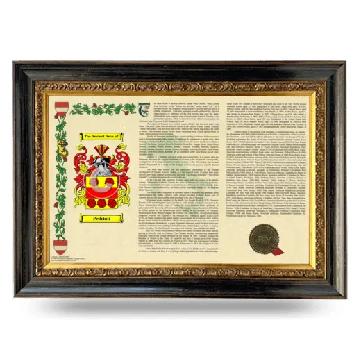 Pedrioli Armorial Landscape Framed - Heirloom