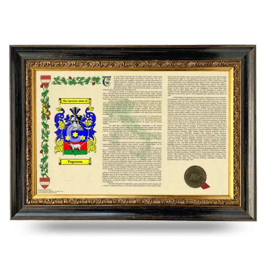 Pegueros Armorial Landscape Framed - Heirloom