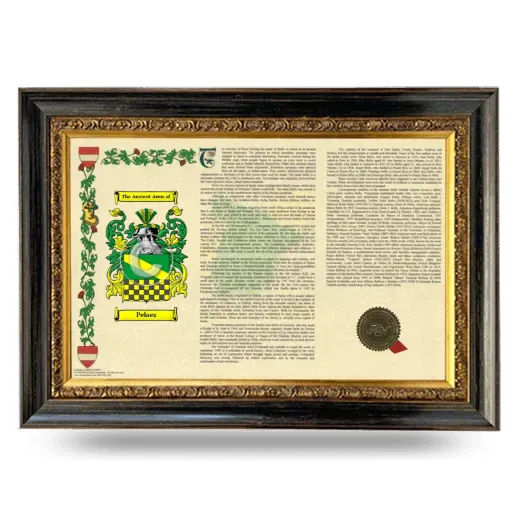 Pelaez Armorial Landscape Framed - Heirloom