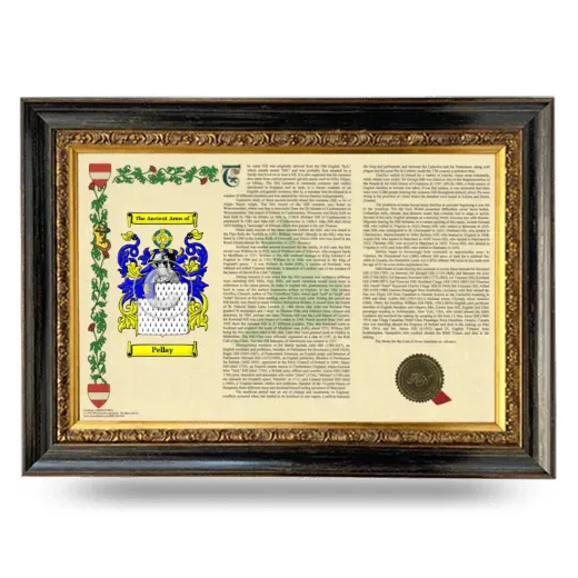 Pellay Armorial Landscape Framed - Heirloom