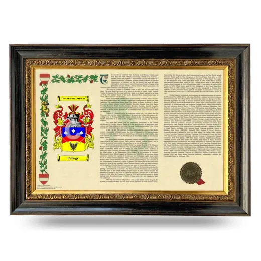 Pellegri Armorial Landscape Framed - Heirloom