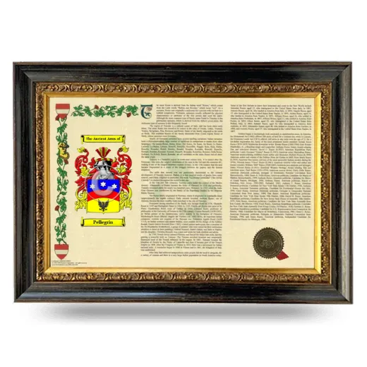 Pellegrin Armorial Landscape Framed - Heirloom