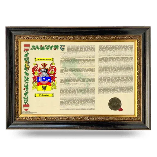Pellegrino Armorial Landscape Framed - Heirloom