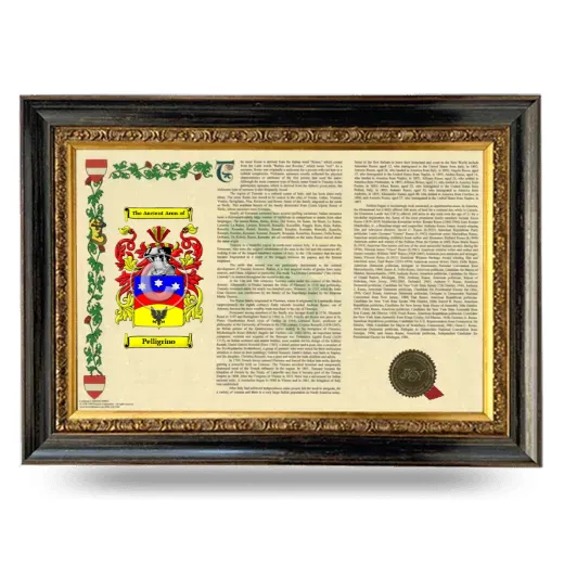 Pelligrino Armorial Landscape Framed - Heirloom