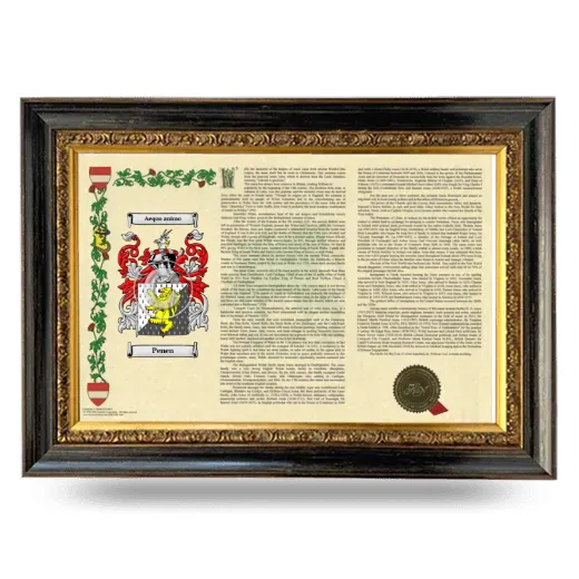 Penen Armorial Landscape Framed - Heirloom