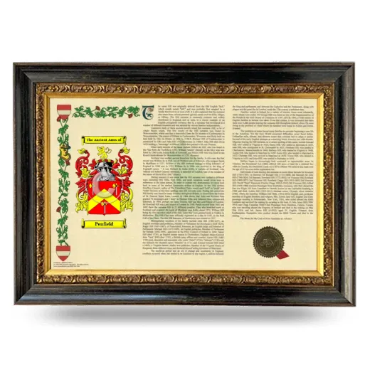 Penfield Armorial Landscape Framed - Heirloom