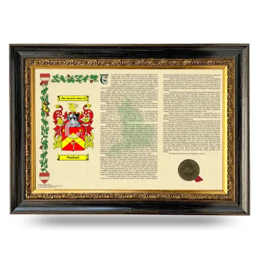 Penford Armorial Landscape Framed - Heirloom