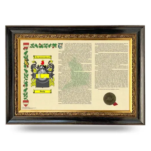 Penly Armorial Landscape Framed - Heirloom
