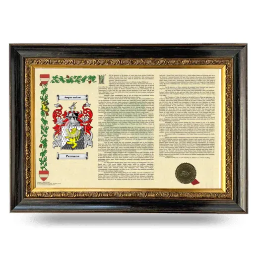 Pennane Armorial Landscape Framed - Heirloom