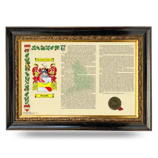 Pennells Armorial Landscape Framed - Heirloom