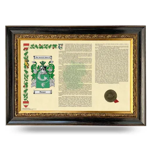 Penser Armorial Landscape Framed - Heirloom