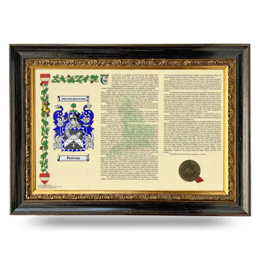 Pentony Armorial Landscape Framed - Heirloom