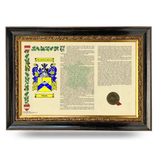 Perrin Armorial Landscape Framed - Heirloom